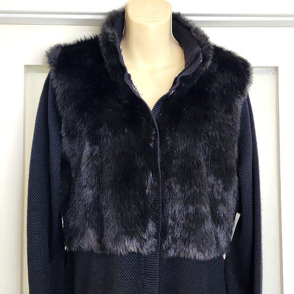 ELI TAHARI, "MIDORI SWEATHER" JACKET, BLACK, MEDIUM - Picture 2 of 13